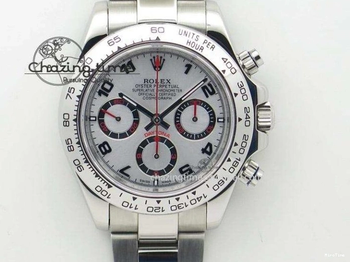 MiroTime 0119 Daytona 116519 Noob 1:1 Best Edition 904L SS Case Blue Dial on Black Rubber Strap SA4130 (Free Extra Strap) Compact 3290